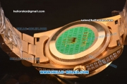 Rolex Day-Date Oyster Perpetual ETA Case Full Gold and Diamond with Diamond Dial