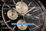 Breitling Chronoliner Chronograph Swiss Valjoux 7750 Automatic Steel Case with Black Dial Ceramic Bezel Stick Markers and Stainless Steel Bracelet