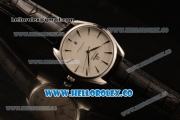 Omega De Ville Tresor Master Co-Axial Clone 8800 Automatic Steel Case with White Dial and Black Leather Strap - (YF)