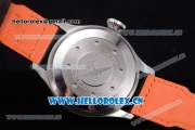IWC Big Pilot Clone P.3000 Automatic Steel Case with Black Dial Arabic Number Markers and Black Leather Strap (ZF)