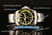 Rolex Sea-Dweller Deepsea Asia 2813 Automatic Steel Case/Strap with Black Dial and Yellow Diver Index