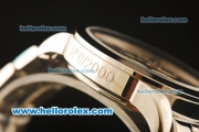 Breitling Transocean Chronograph Quartz Full Steel with Black Dial
