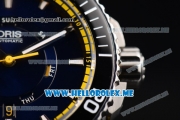 Oris Great Barrier Reef Limited Edition II Swiss ETA 2836 Automatic Steel Case with Black Dial and Yellow Rubber Strap Stick Markers