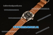 Rolex Explorer Tiffany & Co 2813 Auto Steel Case with Black Dial and Brown Nylon Strap