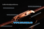 Maurice Lacroix Les Classiques Date Automatique Swiss ETA 2824 Automatic Rose Gold Case with Black Dial and Diamonds Bezel