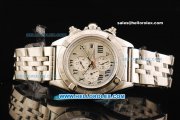 Breitling Chronomat B01 Automatic Movement Beige Dial with Roman Markers and SS Strap Breitling Chronomat B01 Automatic Movement Beige Dial with Roman Markers and SS Strap