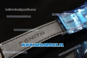 Zenith Chronomaster El Primero Tourbillon Manual Winding Steel Case with Black Dial and Black Leather Strap