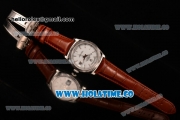 Rolex Day-Date Asia 2813/Swiss ETA 2836/Clone Rolex 3135 Automatic Steel Case with White Dial and Stick Markers (BP)