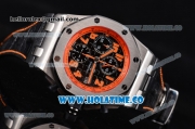 Audemars Piguet Royal Oak Offshore Volcano Chrono Swiss Valjoux 7750 Automatic Steel Case with Black Dial and Orange Numeral Markers (J12)