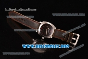 Panerai Radiomir 1940 3 Days Bamford PAM 514 Clone P.9000 Automatic Steel Case with Black Dial and Brown Leather Strap (KW)