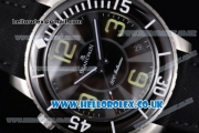 BlancPain Fifty Fathoms 500 Fathoms Japanese Miyota 8205 Automatic Steel Case with Black Dial and Black Nylon Strap