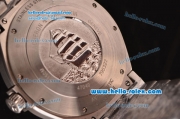 Vacheron Constantin Overseas Swiss ETA 2836 Automatic Steel Case with Black Dial Titanium Bezel and Stick Markers