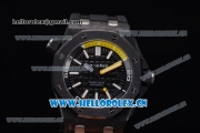 Audemars Piguet Royal Oak Offshore Diver Clone AP Calibre 3120 Automatic PVD Case with Black Dial White Markers and Black Rubber Strap (EF)