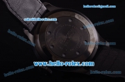 IWC Big Pilot Asia ST25 Automatic Movement PVD Case with Black Dial and Black Leather Strap