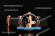 Ulysse Nardin El Toro / Black Toro Asia Automatic Rose Gold Case with Stick Markers Black Dial and PVD Bezel