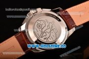 Chopard Gran Turismo XL Chronograph Quartz Movement with White Dial and Brown Leather Strap