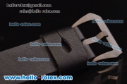 Panerai Radiomir Black Seal PAM 292 Swiss ETA 6497 Manual Winding Ceramic Case with Black Dial and Black Leather Strap