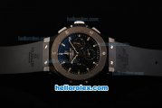 Hublot Big Bang Aero Bang Swiss Valjoux 7750 Automatic Movement PVD Case with Titanium Bezel and Black Dial