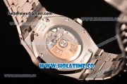 Audemars Piguet Royal Oak 41MM Clone AP Calibre 3120 Automatic Steel Case/Bracelet with White Dial Diamonds Bezel - Stick Markers (EF)