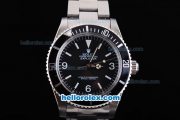 Rolex Explorer Oyster Perpetual Automatic with Black Bezel and Dial-White Marking