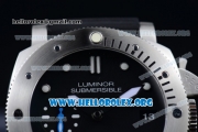 Panerai Luminor Submersible 1950 3 Days Automatic PAM01305 Clone P.9010 Automatic Steel Case with Black Dial Dot Markers and Black Rubber Strap (ZF)