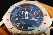 Panerai Pam 193 Luminor Submersible Automatic Movement Black Dial with Orange Markers and Orange Leather Strap