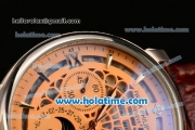 Patek Philippe Grand Complications ST25 Automatic Steel Case with Orange Dial and Stick Markers