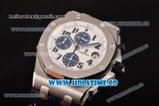 Audemars Piguet Royal Oak Offshore Navy Chronograph Swiss Valjoux 7750 Automatic Steel Case with White Dial and Blue Markers - 1:1 Best Edition (JF)