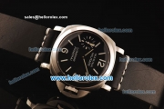 Panerai Marina Militare Pam 036 Asia 6497 Manual Winding Steel Case with Black Dial and Black Leather Strap