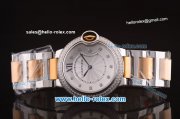 Cartier Ballon Bleu De Miyota Quartz Movement Diamond Bezel/Markers and Two Tone Strap Cartier Ballon Bleu De Miyota Quartz Movement Diamond Bezel/Markers and Two Tone Strap