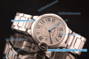 Cartier Ballon Bleu de Cartier Automatic with White Dial and SS Strap