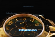 Rolex Daytona Swiss Valjoux 7750 Automatic Movement Full Gold with MOP Dial and Gold Roman Markers