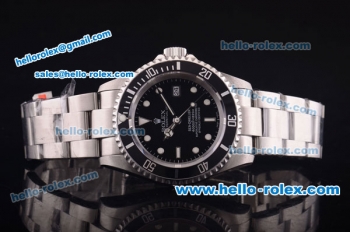 Rolex Oyster Perpetual Sea-Dweller Rolex 3135 Full Steel with Black Bezel and Black Dial