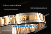 Rolex GMT-Master II Swiss ETA 2836 Automatic Two Tone Rose Gold Case With Ceramic Bezel Black Dial 116713 LN