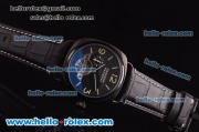 Panerai Radiomir Tourbillon Automatic PVD Case with Black Dial and Black Leather Strap