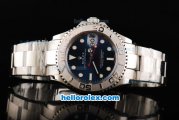 Rolex Yacht-Master Swiss ETA 2836 Automatic Movement Silver Case with Red Second Hand and SS Strap