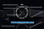 Hublot King Power Unico Black Magic Foudroyante Chrono Swiss Valjoux 7750 Automatic PVD Case with Black Dial Steel Bezel and Black Rubber Strap