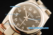 Rolex Oyster Perpetual Automatic Movement Full Steel with ETA Coating Case with Black Dial