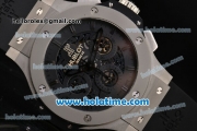 Hublot Big Bang Aero Bang Chrono Swiss Valjoux 7750 Automatic Steel Case with Stick Markers and Skeleton Dial