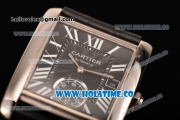 Cartier Tank MC Swiss ETA 2824 Automatic Steel Case with Black Dial and White Roman Numeral Markers