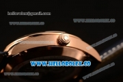 Omega De Ville Tresor Master Co-Axial Clone 8800 Automatic Rose Gold Case with Blue Dial and Blue Leather Strap - (YF)