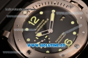 Panerai Luminor Submersible celebrate the 10th anniversary of the Panerai Classic Yachts Challenge Limited Edition Clone P.9000 Automatic Titanium Case with Green Luminous Markers and Black Dial - 1:1 Original (KW)