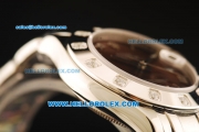 Rolex Datejust Automatic Movement Full Steel with Brown Dial and Diamond Bezel-ETA Coating Case