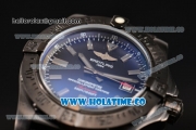 Breitling Avenger II Seawolf Asia 2813 Automatic PVD Case with Black Dial and Grey Stick Markers