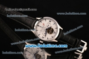 Jaeger-LECoultre Master Asia Automatic Steel Case with Blue Stick/Arabic Numeral Markers and Black Dial
