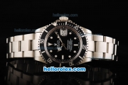 Rolex Submariner Oyster Perpetual Swiss ETA 2836 Automatic Movement Full Steel with White Markers and Black Dial