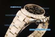 Rolex Daytona Swiss Valjoux 7750 Automatic Movement Full Steel with Black Dial and White Stick Markers