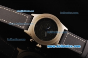 Panerai Radiomir Mare Nostrum Chronograph Quartz Movement Steel Case with Black Dial and Grey Strap