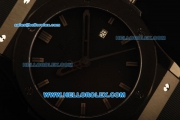 Hublot Classic Fusion Swiss ETA 2824 Automatic Ceramic Case with Black Dial and Black Rubber Strap - 1:1 Original