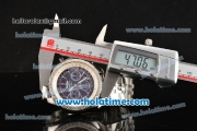 Breitling For Bentley Asia Valjoux 7750 Automatic Movement White Bezel with Brown Dial and SS Strap